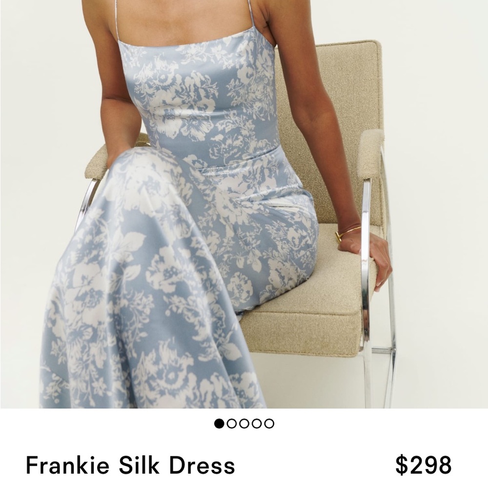 Reformation Silk Formal Dress. Worn 1 time.